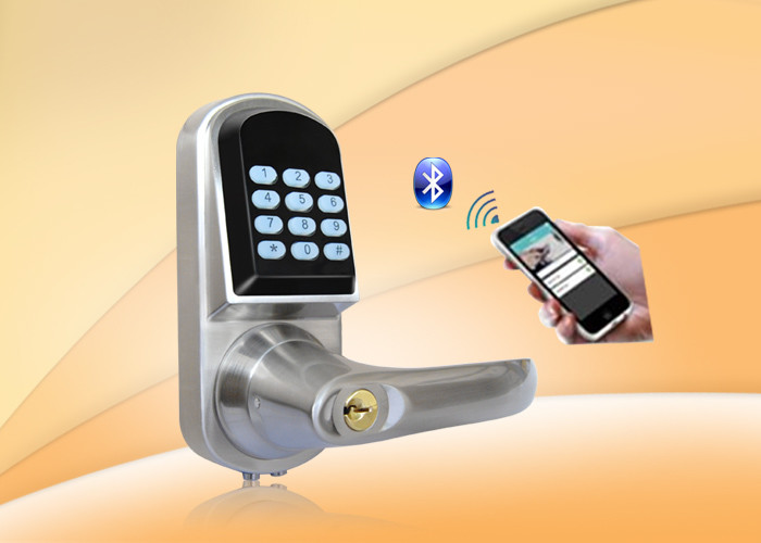 Bluetooth Password Safe Door Lock With Password Keypad / Low Voltage Alarm